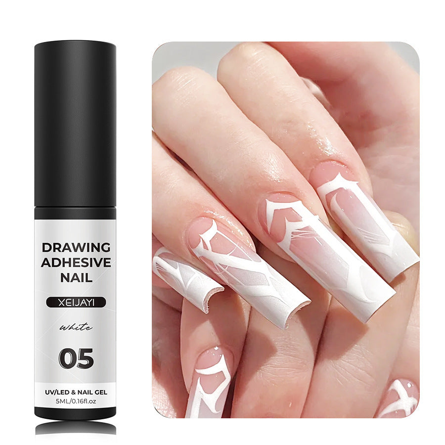 Line Pulling Nail Art Gel – Precision Striping Gel for Nail Designs (Multiple Colors)