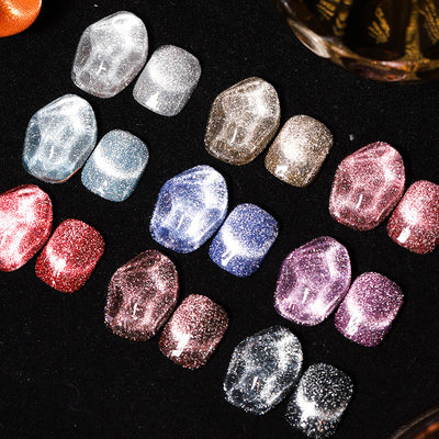 Disco Diamond Cat Eye Magnetic Nail Polish — 9 Colors, 5ml