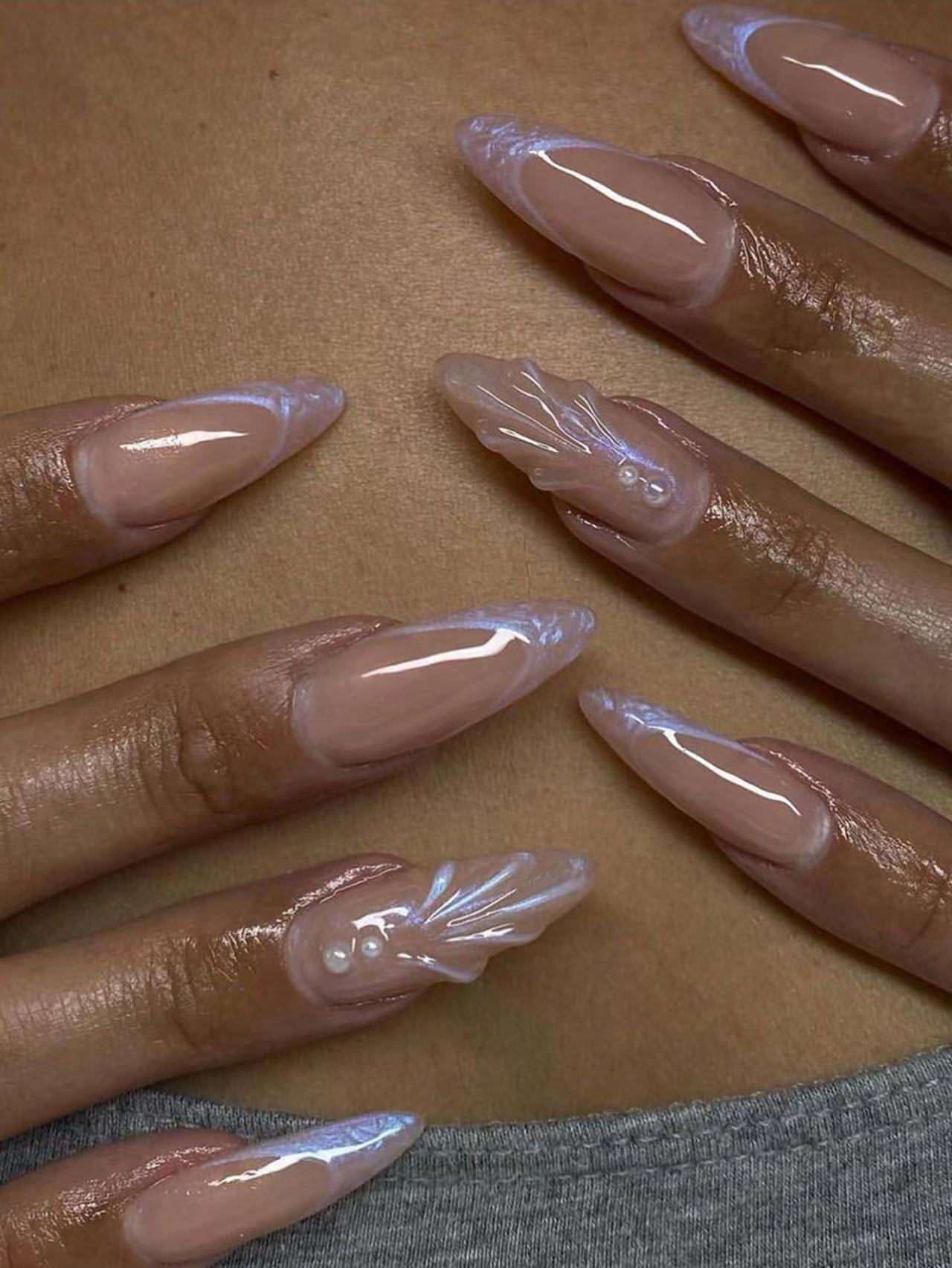 3D Three-dimensional Rhinestone Relief Fake Nails (30 styles) (x24)