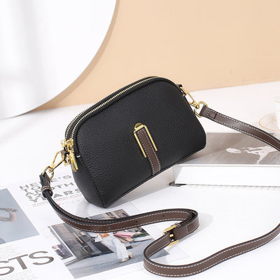 Layer Cowhide Large Capacity Square All-match Shoulder Bag