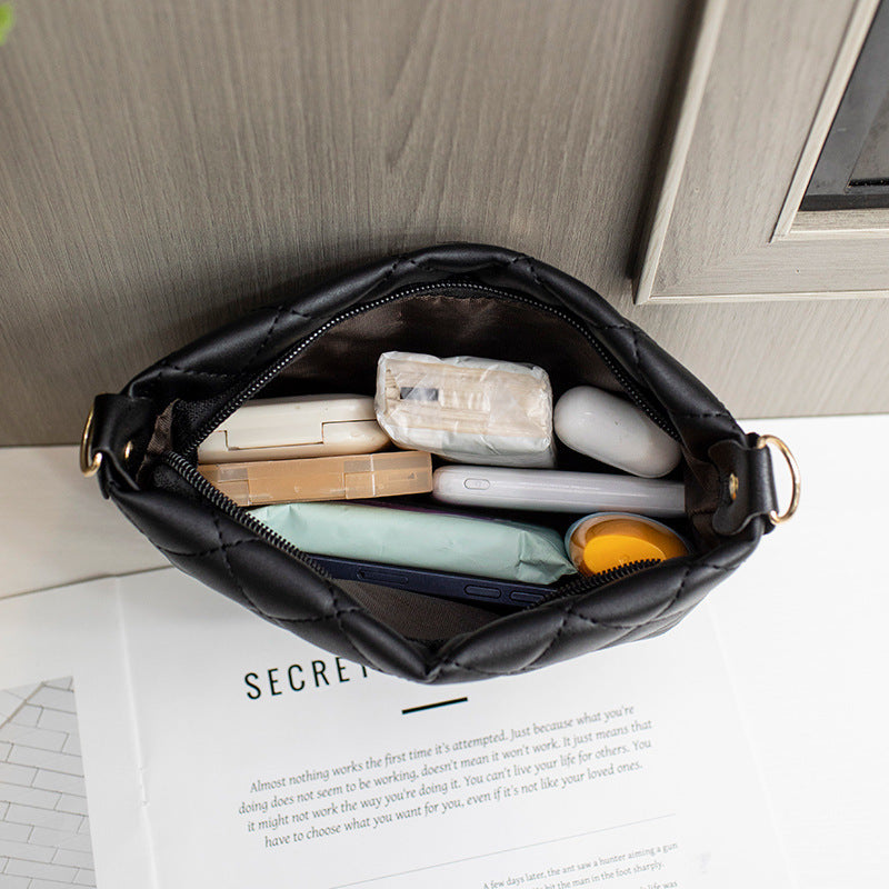 Small Messenger Bag For Women Trend Lingge Embroidery Female Shoulder Bag
