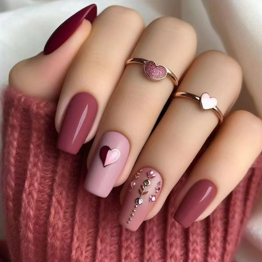 Blush Velvet — Matte Pink Press-On Nail Set (24 Pieces)