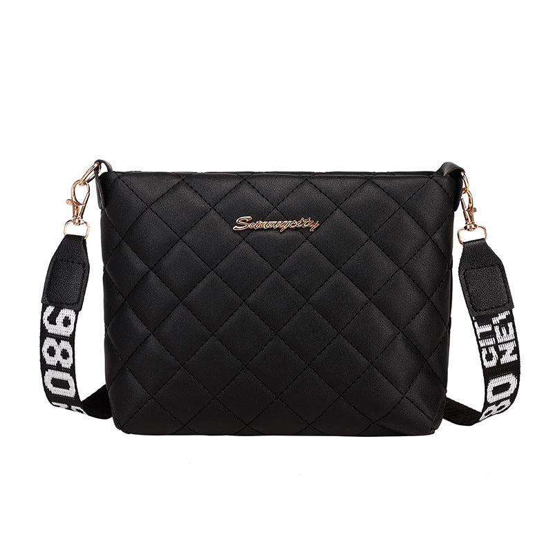 Small Messenger Bag For Women Trend Lingge Embroidery Female Shoulder Bag