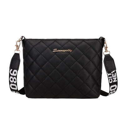 Small Messenger Bag For Women Trend Lingge Embroidery Female Shoulder Bag