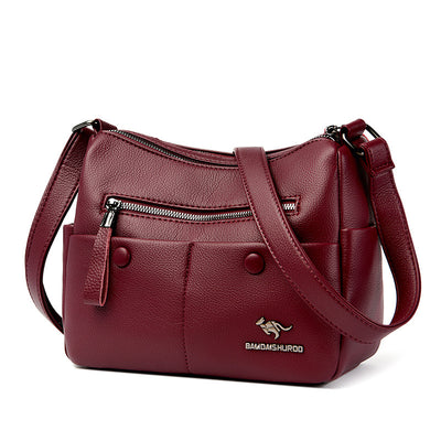 Mom Shoulder Simple All-matching Soft Leather Bag