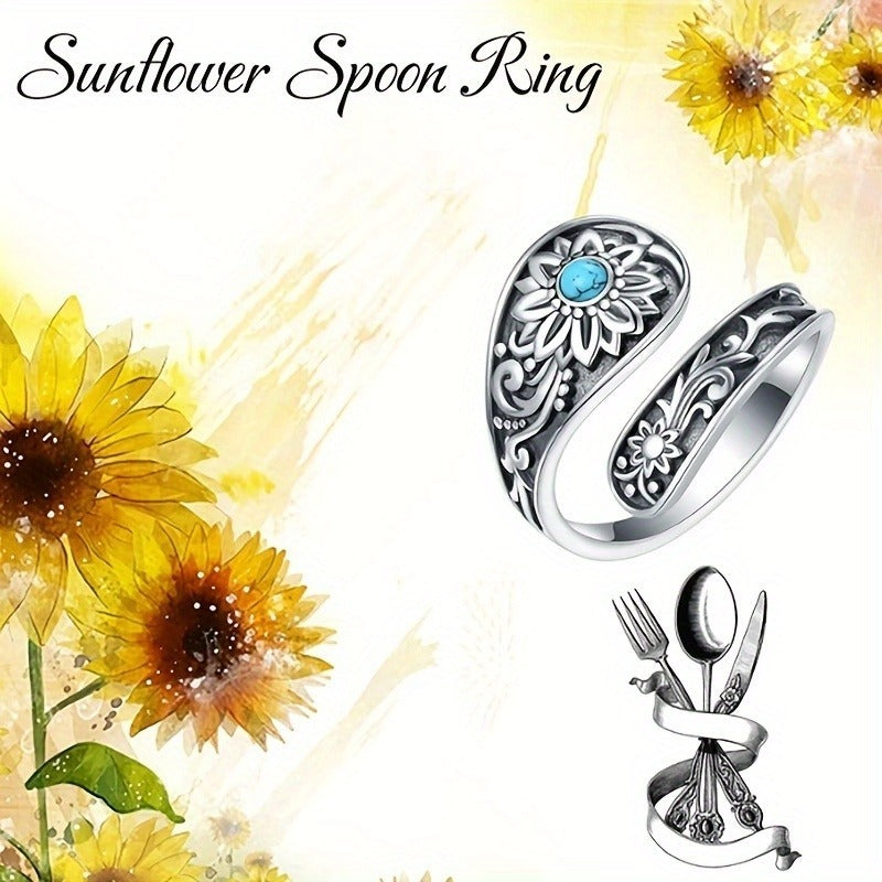 Hand Crafted 925 Silver Spoon Ring