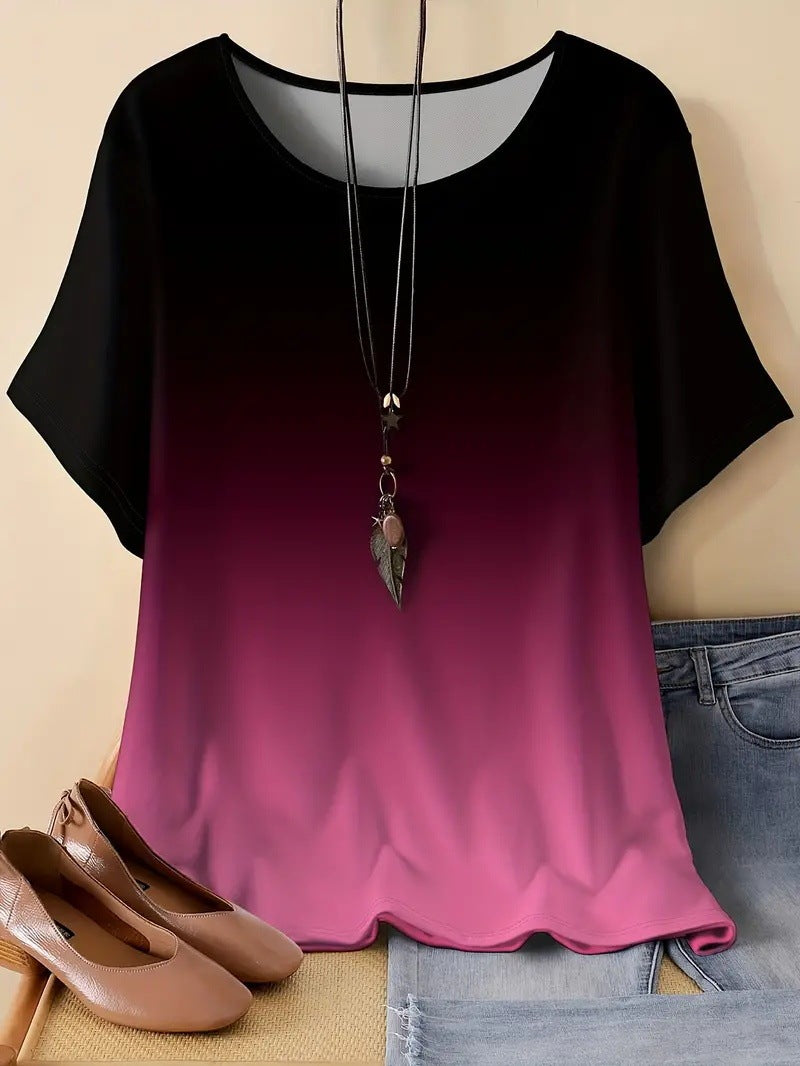 Casual Sports Loose Round Neck Short Sleeve Shirt (12 Colors)
