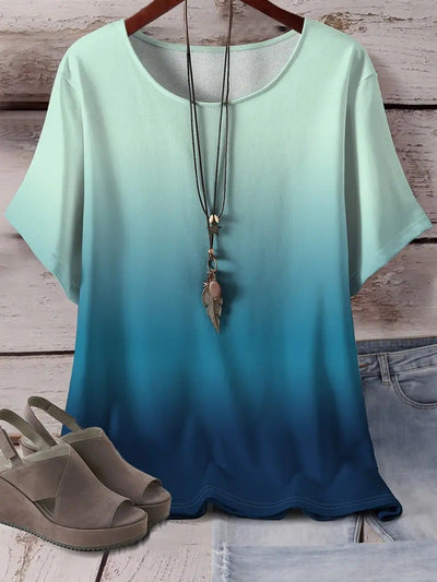 Casual Sports Loose Round Neck Short Sleeve Shirt (12 Colors)