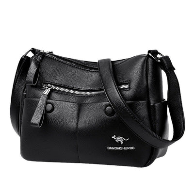 Mom Shoulder Simple All-matching Soft Leather Bag