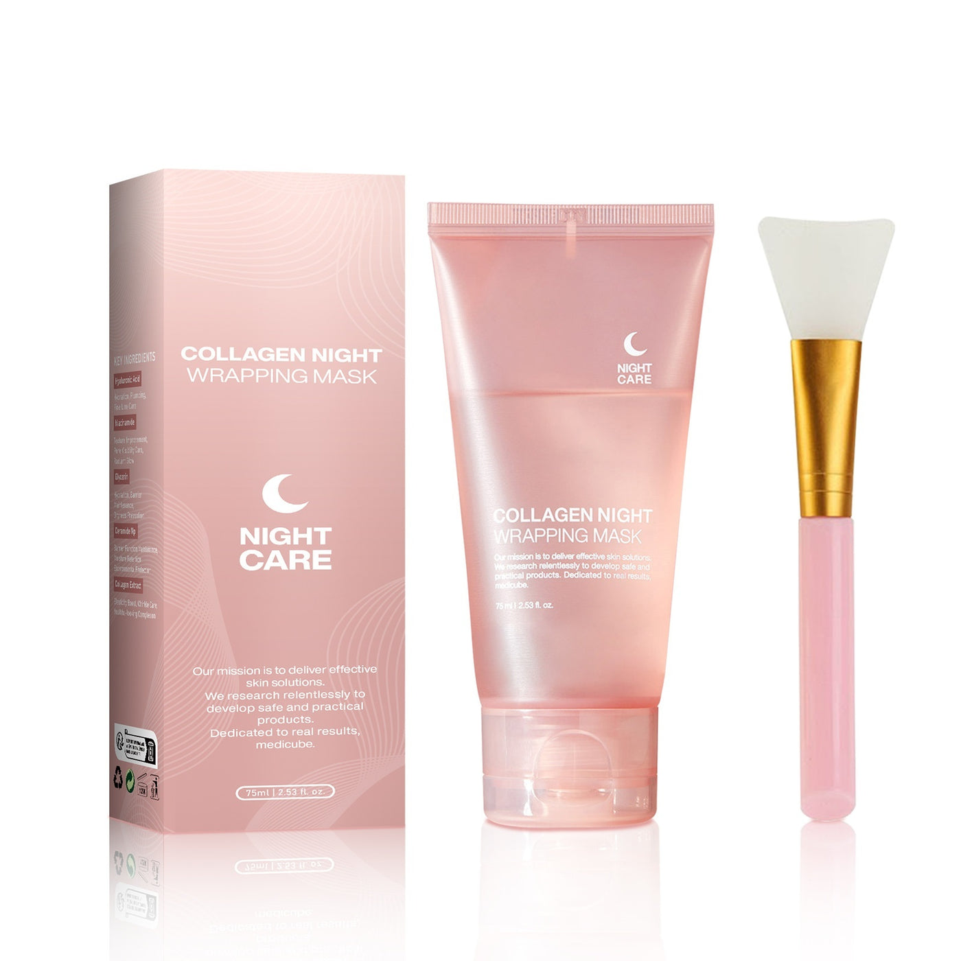 Night Face Mask Collagen Wrapping Natural Ingredients, Anti-wrinkle