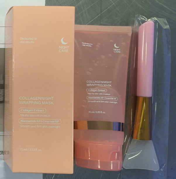 Night Face Mask Collagen Wrapping Natural Ingredients, Anti-wrinkle