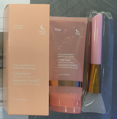 Night Face Mask Collagen Wrapping Natural Ingredients, Anti-wrinkle
