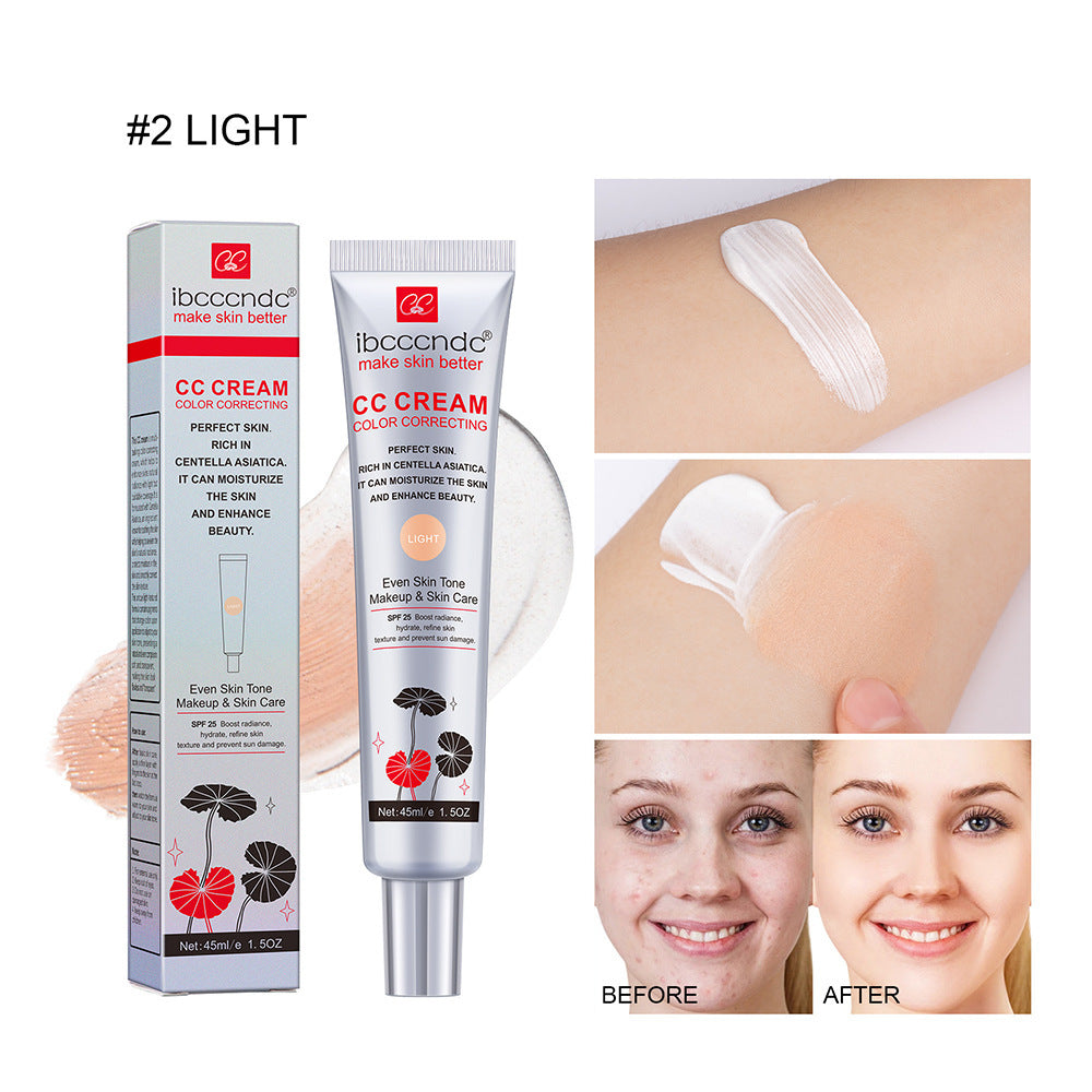 Moisturizing Correcting CC Cream Waterproof Anti-sweat Makeup Before Concealer