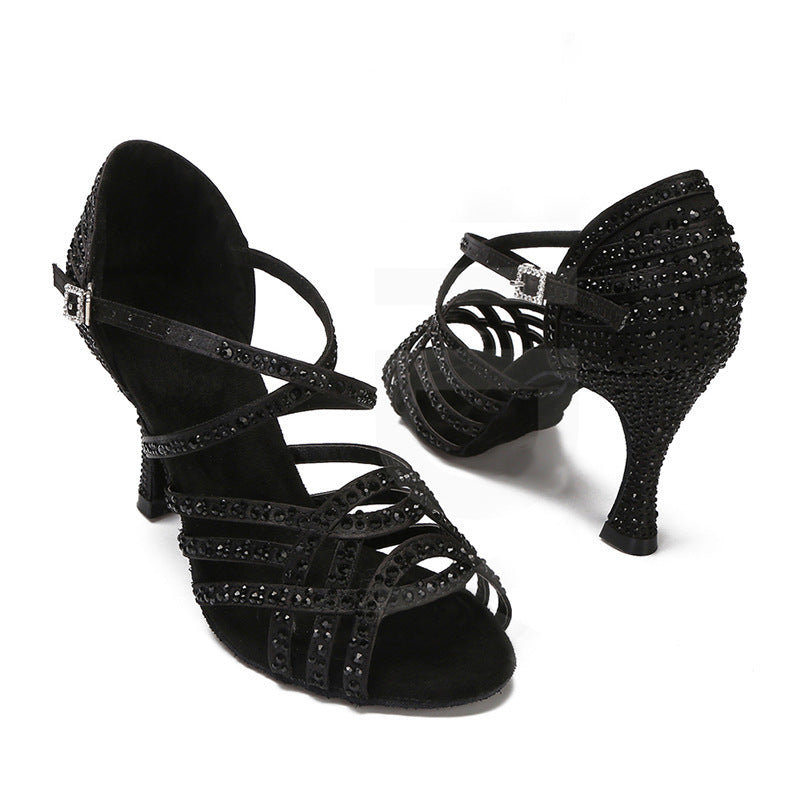 Women's High Heel Diamond Dancing Sandals Outdoor Style