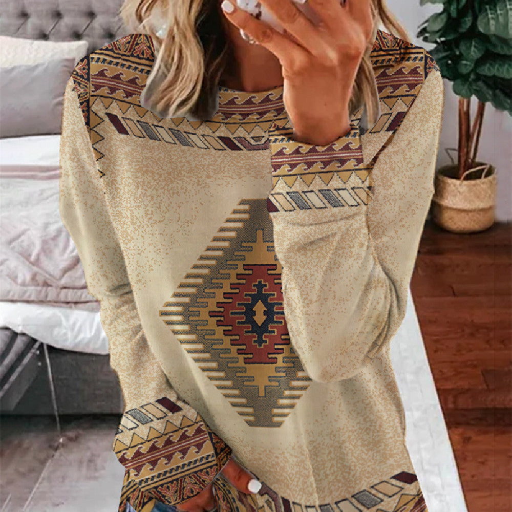 Women's Fashion Casual Monogram Top