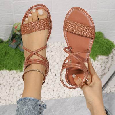 Women's Sandals Fashionable All-match Woven