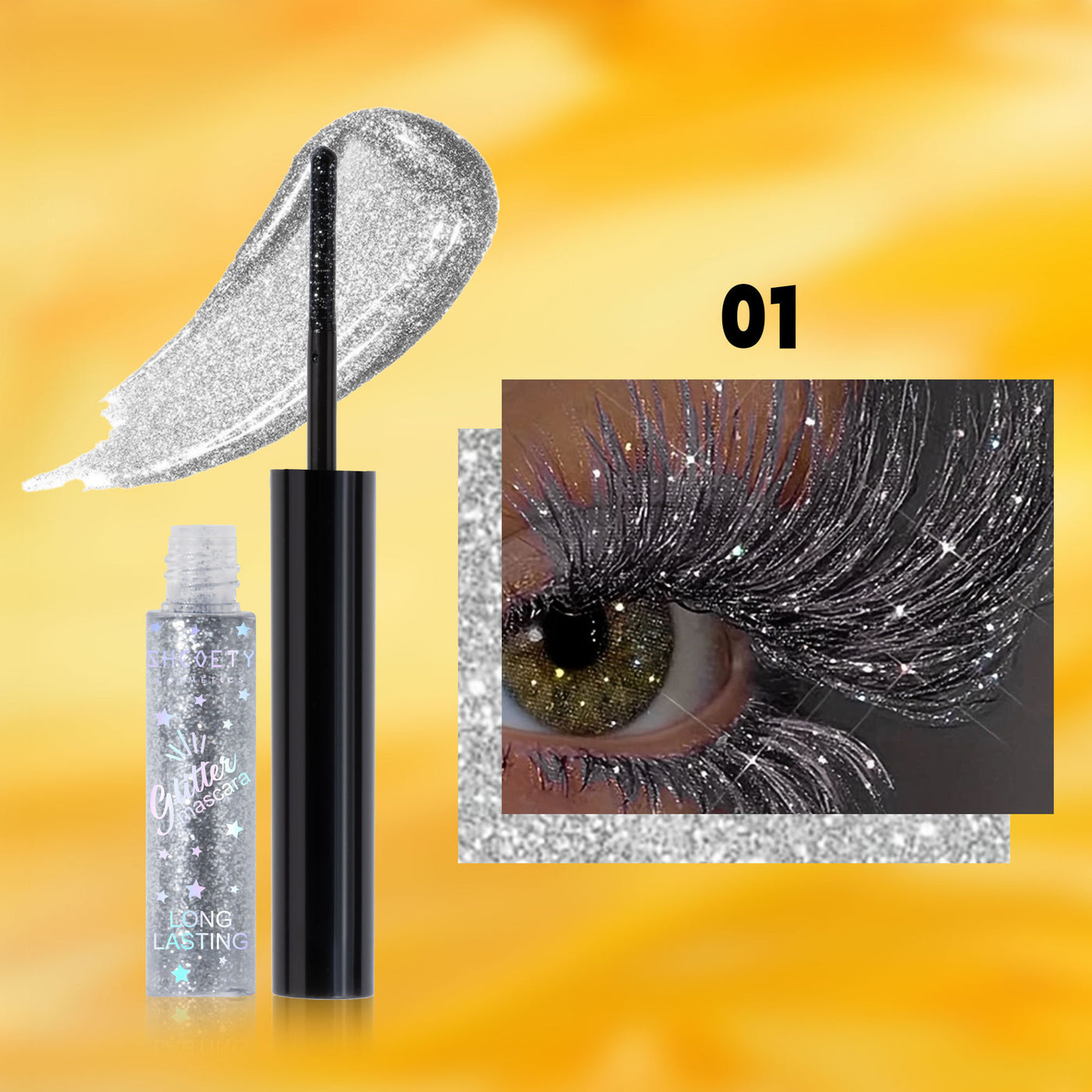 Color Mascara 5 Colors Waterproof No Smudge